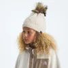 Kids’ Lined Oh Mega Fur Pom Beanie