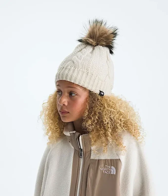 Kids’ Lined Oh Mega Fur Pom Beanie