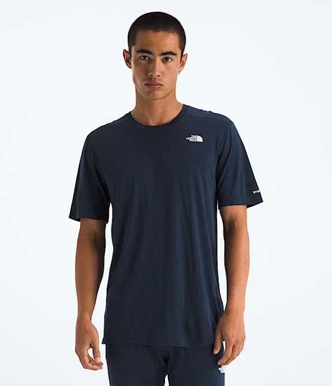 TNF X Smartwool Men’s Merino Blend 150 Short-Sleeve Crew TNF X Smartwool Men’s Merino Blend 150 Short-Sleeve Crew