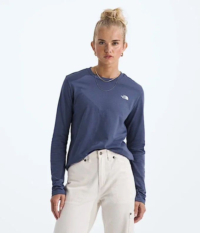 Women’s Long-Sleeve Simple Dome Tee Women’s Long-Sleeve Simple Dome Tee